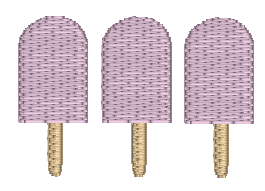 3 pink popsicle ($8)