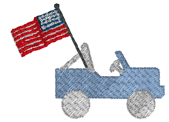 Jeep with Flag (+$4)