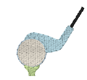 golf club and ball ($8)