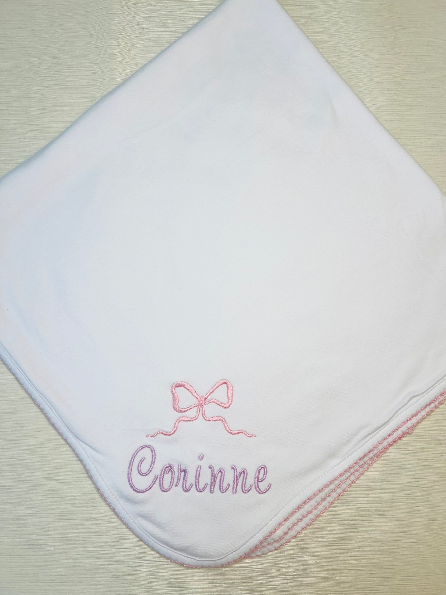Picot Trim Baby Blanket