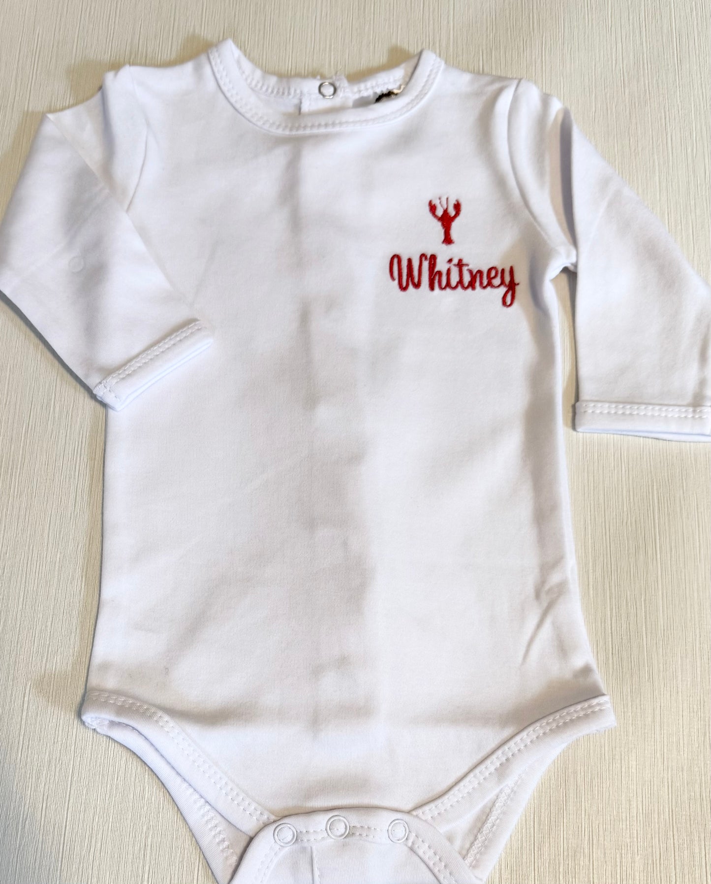 Unisex Long Sleeve Infant Onesie
