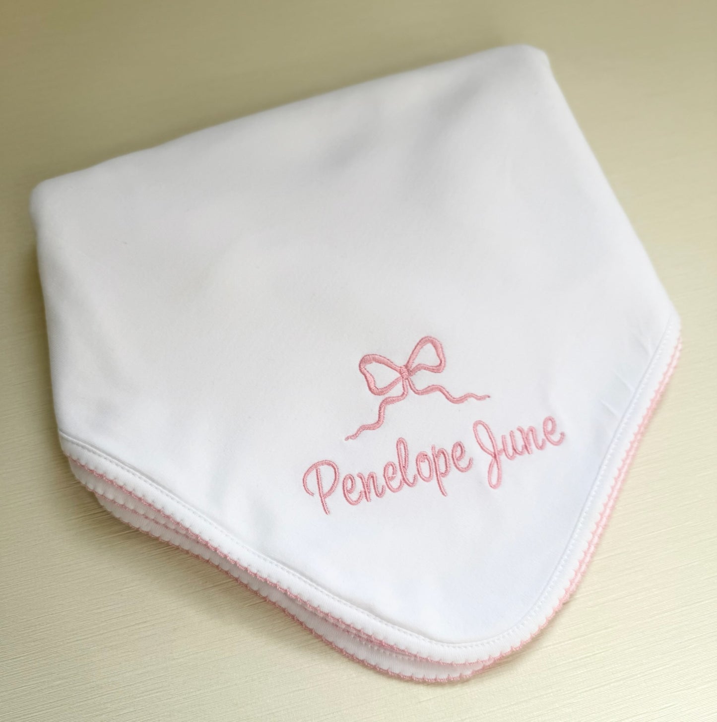 Picot Trim Baby Blanket