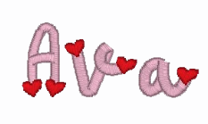 Heart font ($12)