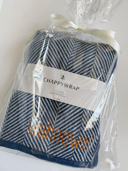 Chappy Wrap Herringbone Cornflower MIDI Blanket