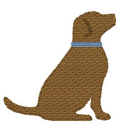 brown lab (blue or pink collar) ($12)