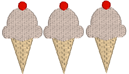3 ice cream