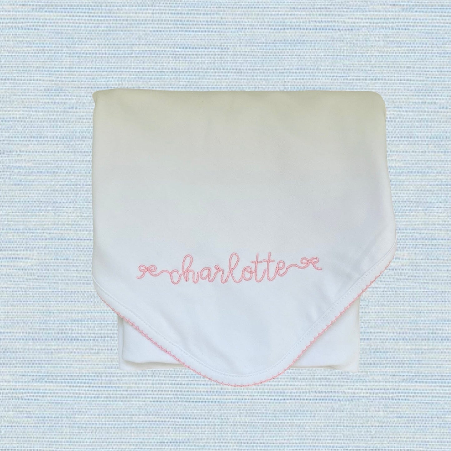 Picot Trim Baby Blanket