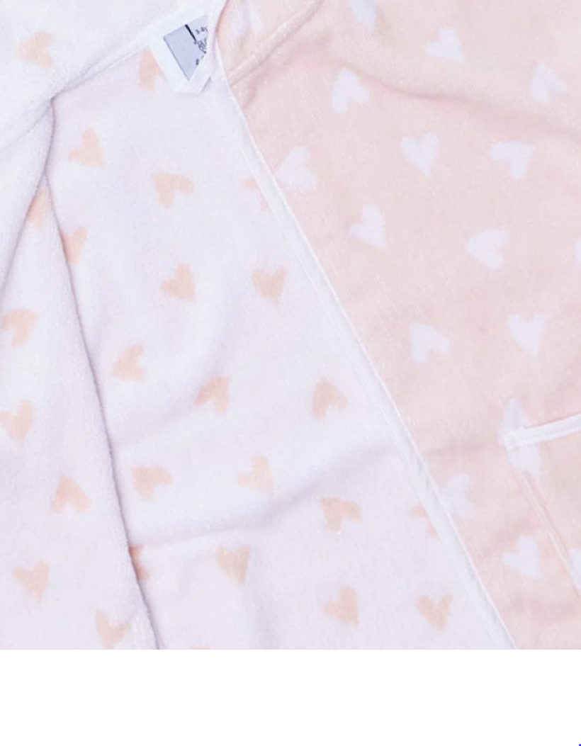 Weezie Pink Hearts Kids Swim Coverup