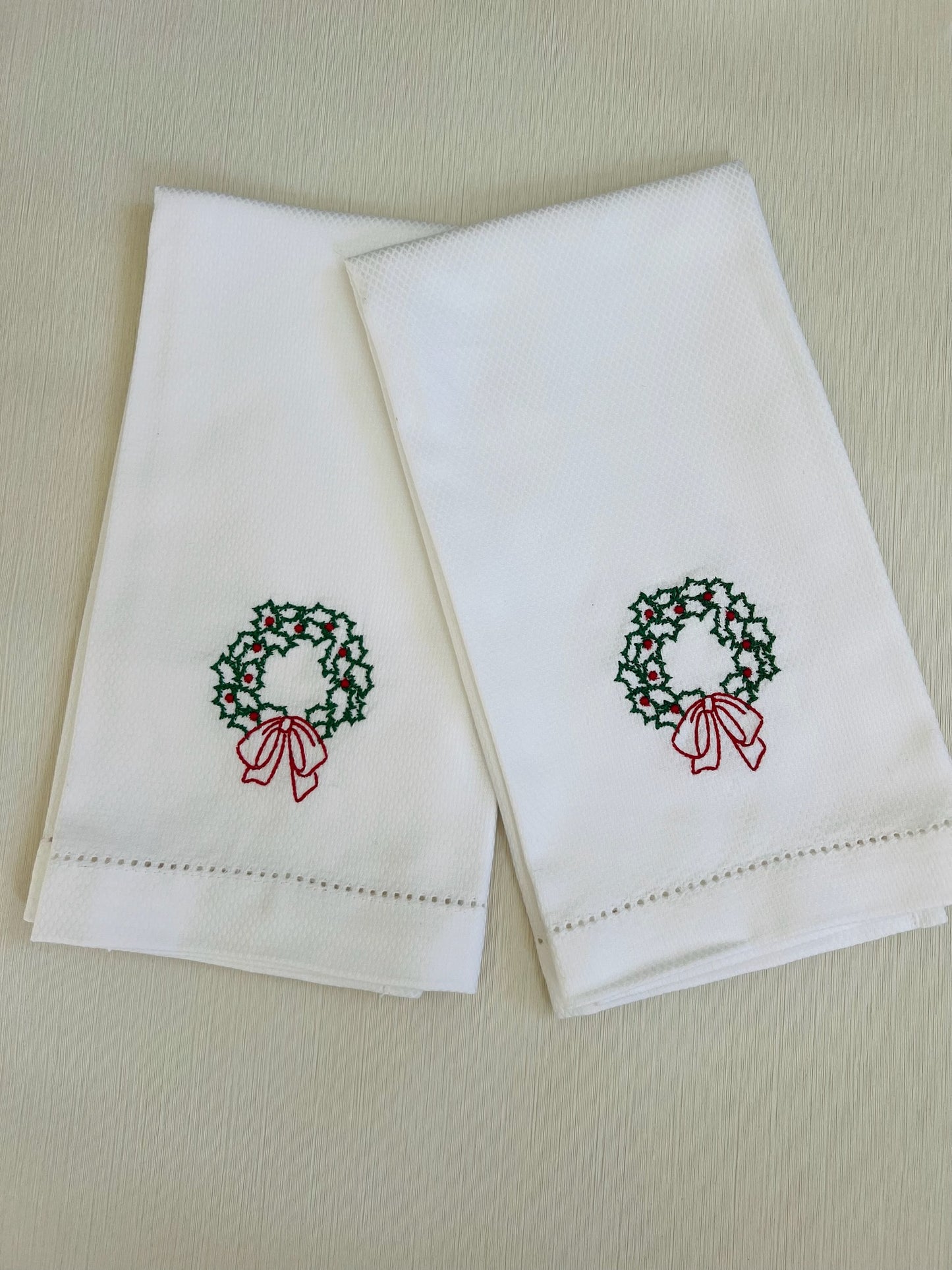 Wreath Set of Tea Towels