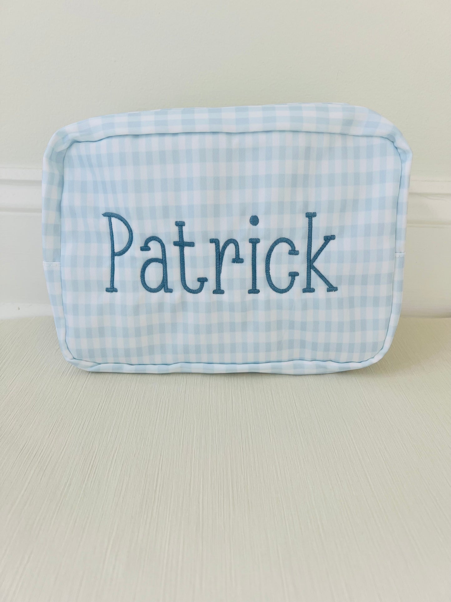 Gingham Everything Pouch