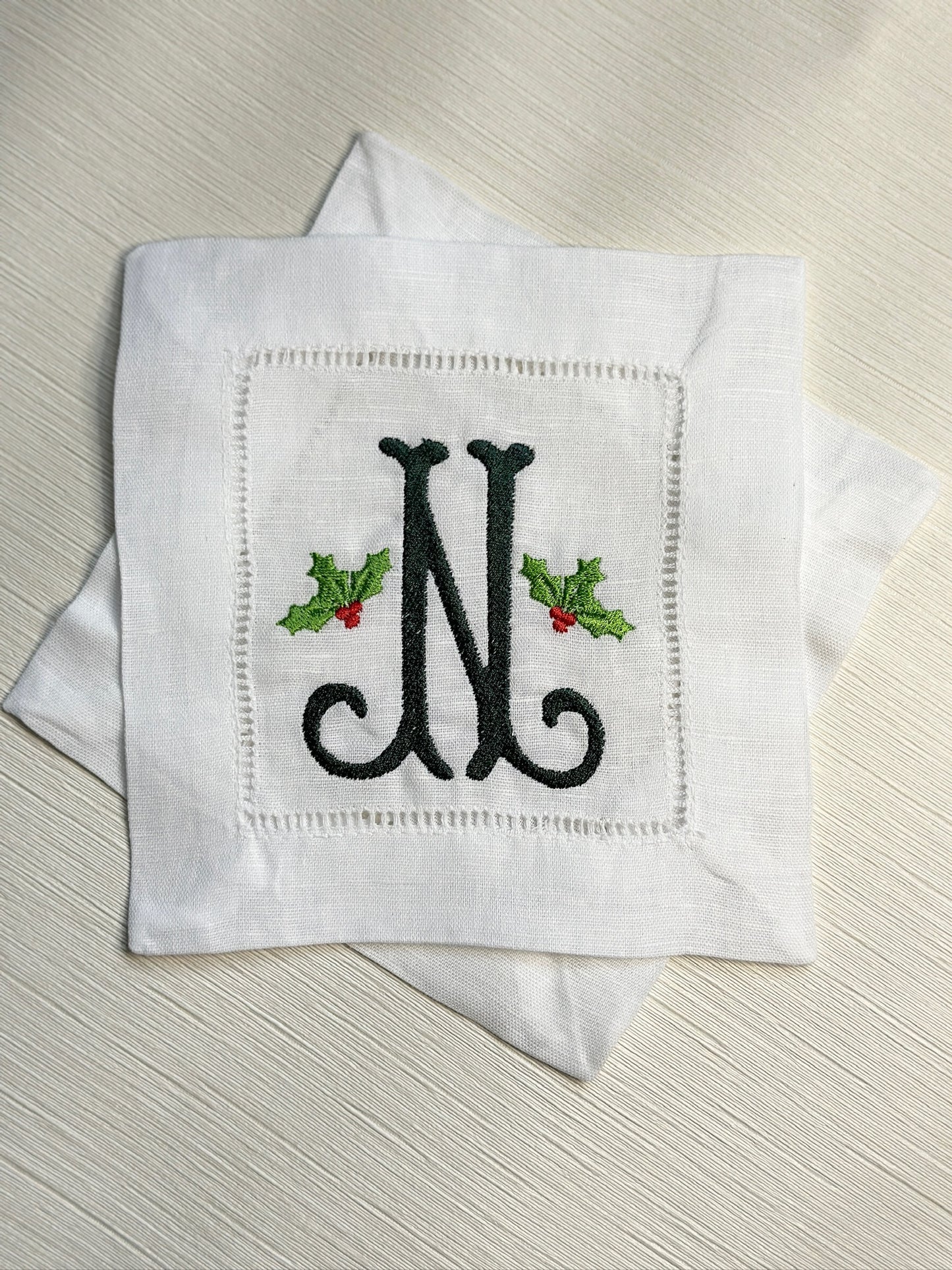 Custom Holly Napkins