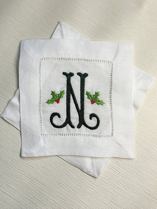 Custom Holly Napkins