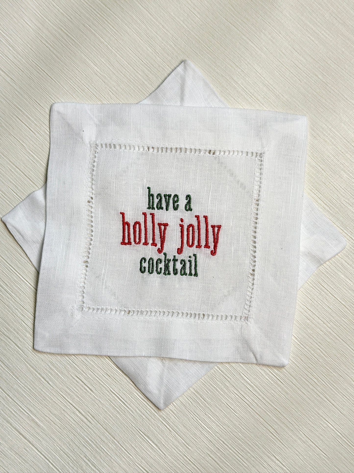 Have a Holly Jolly Cocktail Napkins