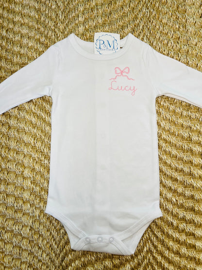 Unisex Long Sleeve Infant Onesie