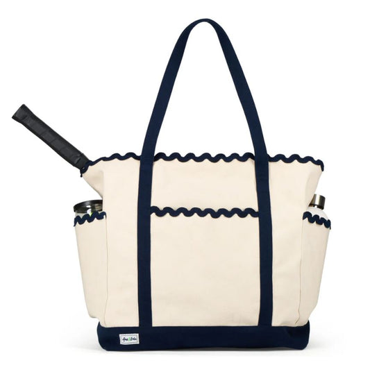 Scalloped Tennis Tote - Ame & Lulu
