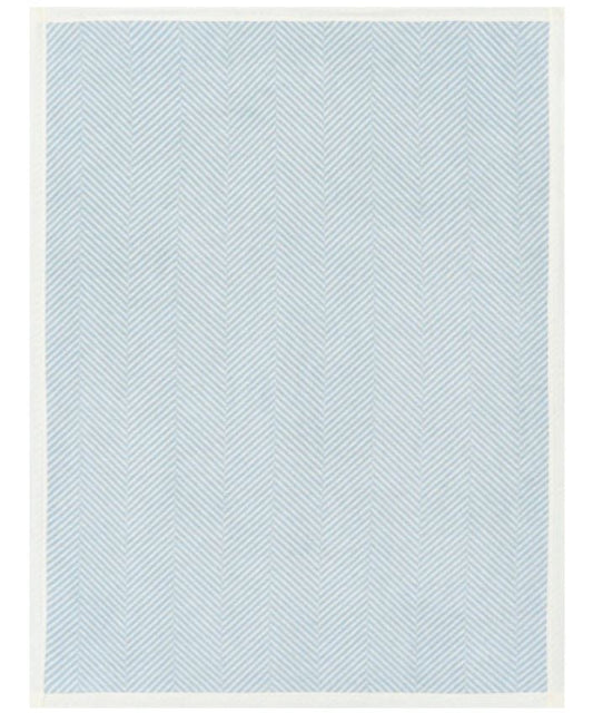 Chappy Wrap Herringbone Blue Mini Blanket