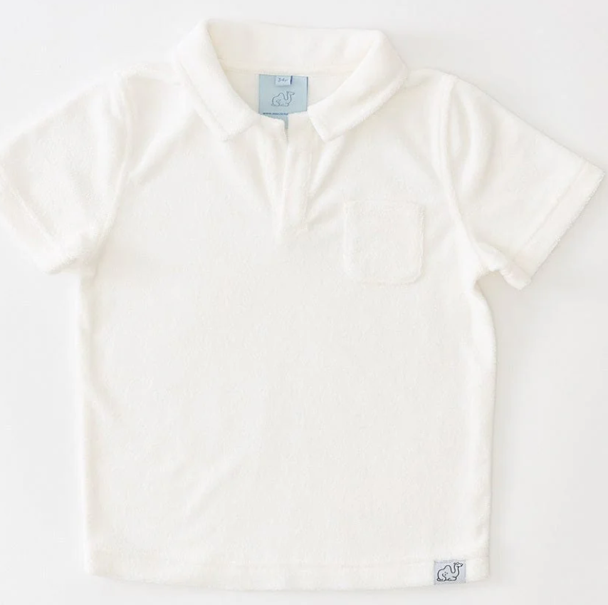 Weezie Boy's Polo Terry Cloth Shirt